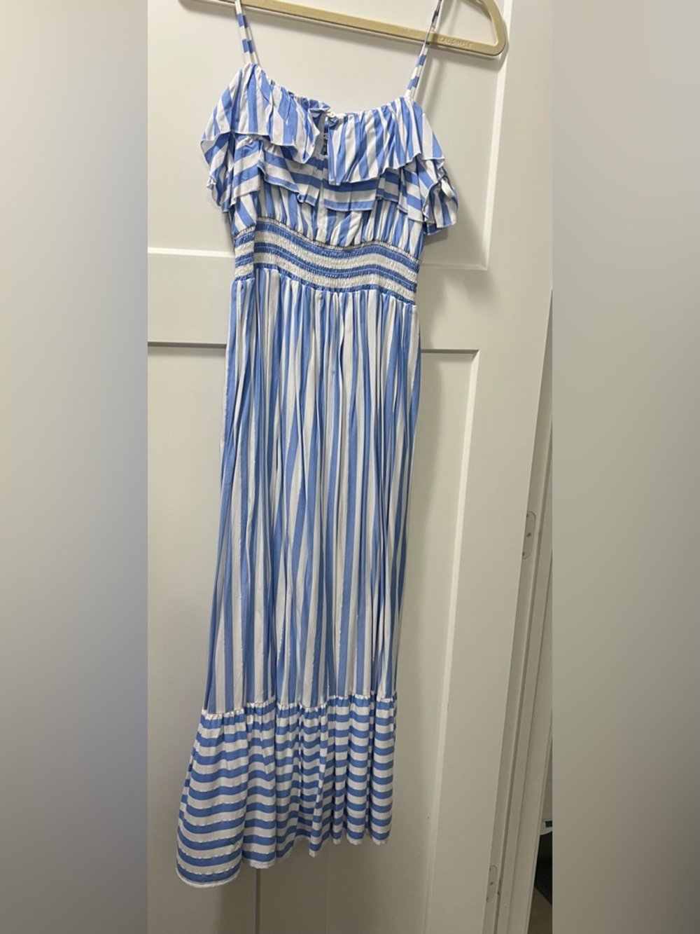 Vineyard Vines Blue and White Striped Maxi dress